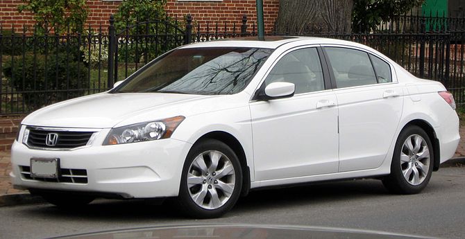 Used Honda Accord – the most stolen car in America (image credit: Wikipedia)